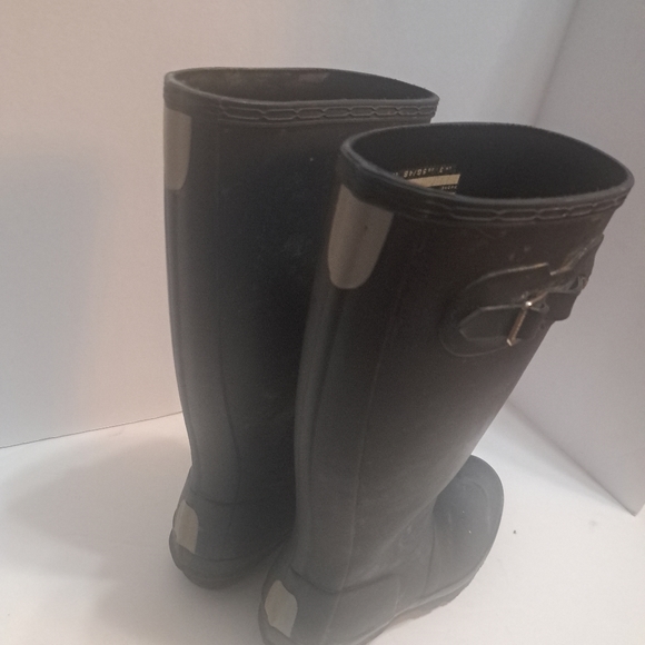 Hunter Original Kids Rubber Pull On Rain Boots SZ-4B/5G EU: 36 Olive/Midnight - Picture 5 of 5